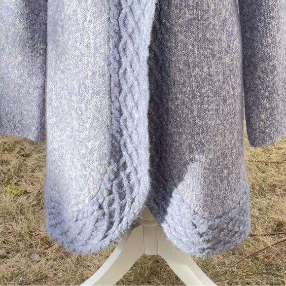 Prana The Angelica Duster Blue Size Large Chunky Sweater - Picture 4 of 11